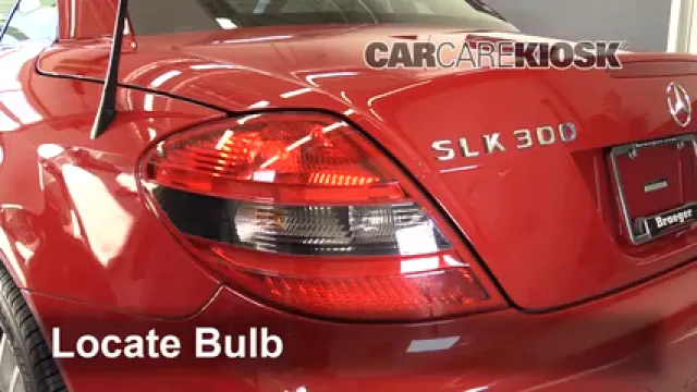 2009 Mercedes-Benz SLK300 3.0L V6 Luces Luz de reversa (reemplazar foco)